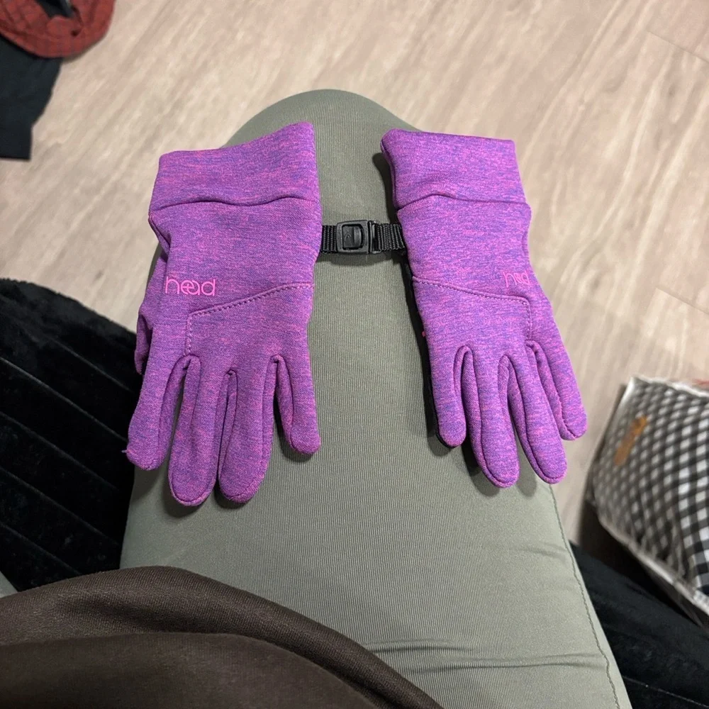Head Purple Sports Gloves with Clip